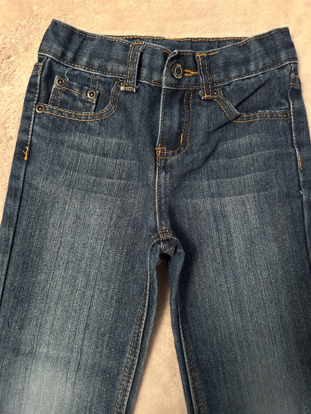 Lee Dark Blue Kids' Jeans with Gold Stitching - Picture 4 of 8